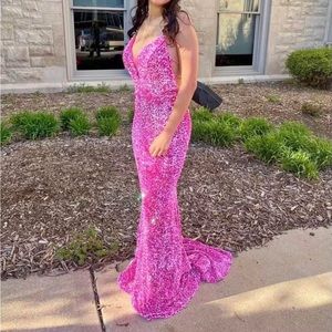 Colors brand pink Prom Dress